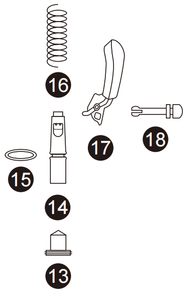 One Set of handles of slushy machine